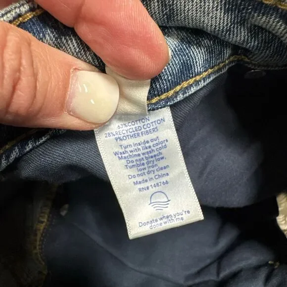 Oliver Logan Womens Madison Mid Rise Wide Leg Jean Sz 6/28 NEW - Picture 6 of 6